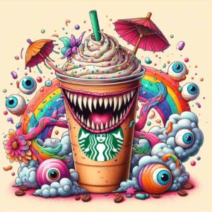 scary frappuccino