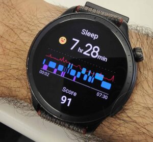 Amazfit sleep tracker screen