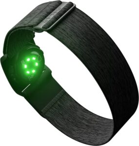 polar arm band lights for tracking burned calories