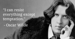 oscar wilde quote about temptations